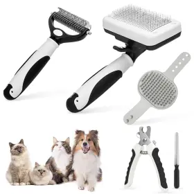 006262891209 KUKASTER PET Cleaning Slicker Brush Dog Double