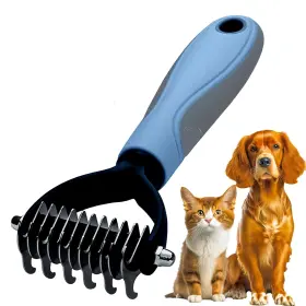 197644042852 KWEST ESSENTIALS Pet Brush Shedding Comb Tool Si