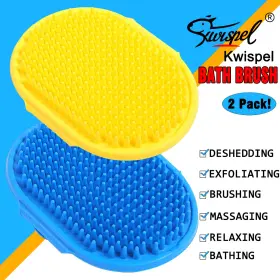 705353025990 KWISPEL Dog Brush Pet Shampoo Bath Shedding Soo #2
