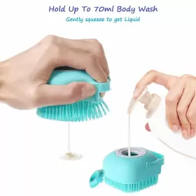 726667846606 L.B Dog Bath Brush Silicone Massage Cats Pet #3