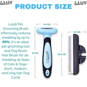 065005928280 LAADI Deshedding Tool Dogs Cats Reduces Shedding #2