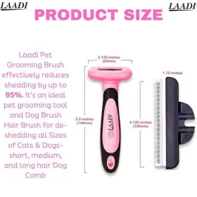 065005928310 LAADI Deshedding Tool Reduces Shedding Up Petsft #3