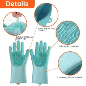 788416138592 LAAMEI Pet Gloves Silicone Hair Remover Mitt #3
