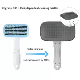 313054719782 LAIKA Cleaning Slicker Brush Dogs Pet Shedding #2