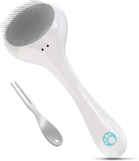 445008388362 LAIKA Pet Brush Cleaning Combs Effectively Shedd