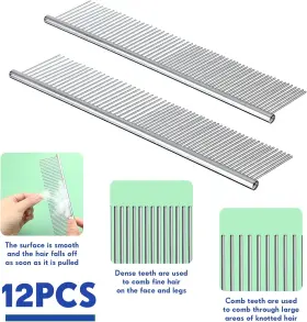 313027447445 LALLISA Steel Dog Cat Comb Tool Removing #3