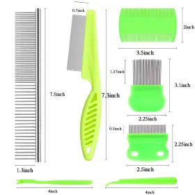 445020311379 LAMOUTOR Pet Flea Comb Steel #3