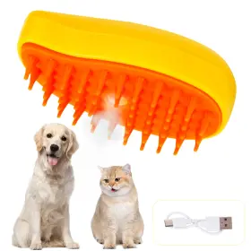 787305575623 LANBTORN Steam Brush Pets Cat Hair Cleaning Comb