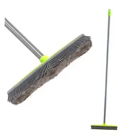 LH034 LANDHOPE Push Broom Handle Rubber Bristles