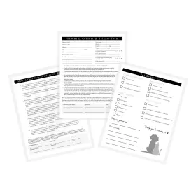 CC-PET-A1-W-708 LASHICORN Intake Consent Release Matted Coat