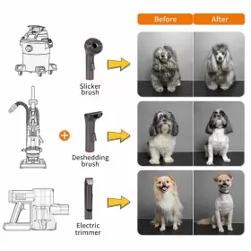 746555639530 LAYMI Dog Vacuum Pet Deshedding Brush Shedding #3