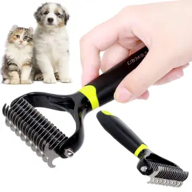 767136365778 LBMBAIC Dog Brush Shedding Safe Blade Undercoat