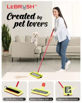 609595063348 LEBRUSH Pet Hair Remover Carpet Cat Dog Remov #2