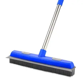 Hc-gms-bl LEI Rubber Broom Pet Hair Removal Floor Brush