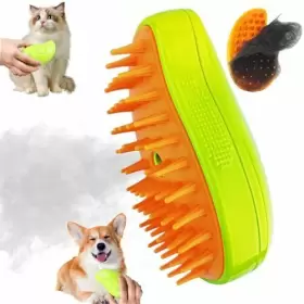 720118930715 LELEAN Cat Steam Brush Steamy Pet Tool Shedding
