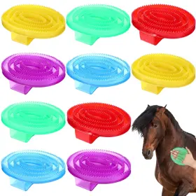 LEM-LEMONROAD-3687 LEMONROAD Rubber Curry Comb Horse Brush