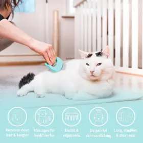 746092901596 LEOS PAW Pet Hair Removal Massaging Pack #2