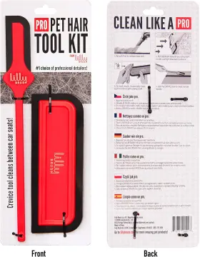 744759973405 LILLY BRUSH Pro Pet Hair Tool Remover Couch Car