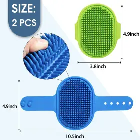 445029171103 LILPEP Pet Shampoo Bath Brush Massage Rubber #2