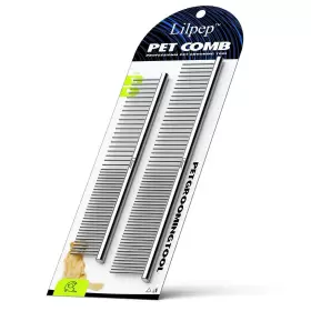 708200333590 LILPEP Pet Steel Comb Double Dog Availabl