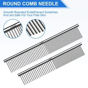 726084447059 LILPEP Steel Dog Comb Removing Tangled Mats Pet #2