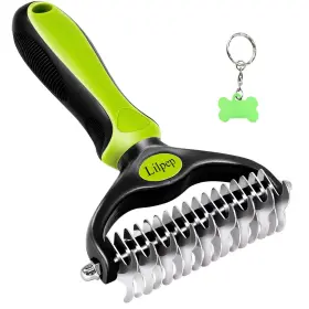 767637338547 LILPEP Pet Tool Double Undercoat Rake