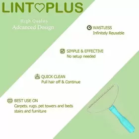 BLUE304CU039AA005 LINTPLUS Pet Hair Rake Carpet Removal Tool #2