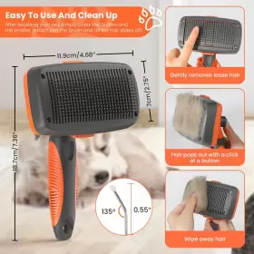 198168824009 LION TAMER Cleaning Slicker Brush Dogs Cats #2