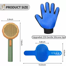 731052961758 LIONROGE Cat Glove Brush Cleaning Slicker Pet #2
