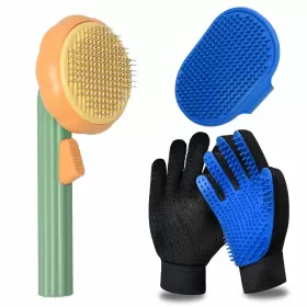 731052961758 LIONROGE Cat Glove Brush Cleaning Slicker Pet