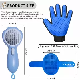 757725969319 LIONROGE Cat Glove Brush Cleaning Slicker Pet #2
