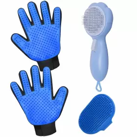 757725969319 LIONROGE Cat Glove Brush Cleaning Slicker Pet