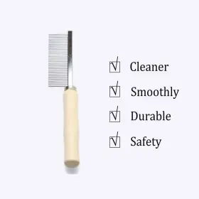 220799439473 LITEWOO Wooden Handle Comb Dogs Cats Pet #3