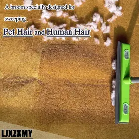 821906537052 LJXZXMY Rubber Broom Carpet Rake Pet Hair Squ #3