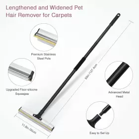 MC05US-HY-PS97 LOFICOPER Carpet Rake Pet Hair Removal Handle #2