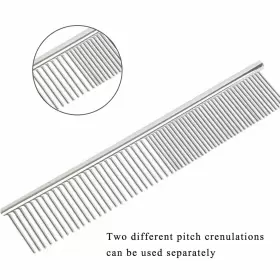 446174271718 LOFTOLMEA Dog Steel Pet Comb Rounded Ends #3