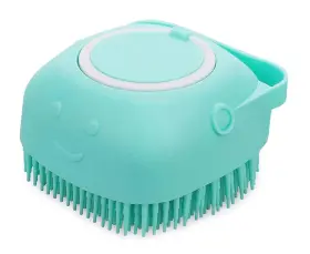 Lonnai Pbmb-001 Pet Bath Massage Brush Puppy Dog Cat Grooming Cleaning Soft Blue
