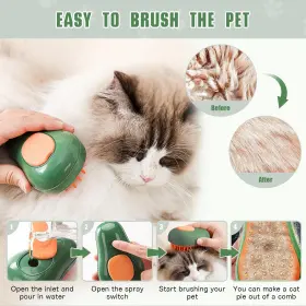 803173517227 LORSOU Cat Brush Steamy Electric Steam Se #3