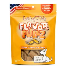 Loving Pets 173240 Flavorfullz Filled Treats For Dogs Cheese 6oz Dog