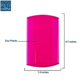 826827954483 LOVINPUP Dog Flea Comb Lice Double Com #2