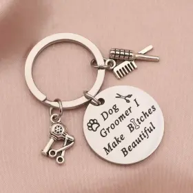 778197473449 LQRI Dog Groomer Pet Keychain Bitches Hair Styl #3
