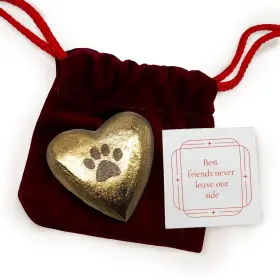 8020-8026 LUENE Heart Pawprint Charm Pocket Love Token Pet