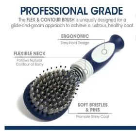 10050456 MAGIC COAT Paws Bristle Pin Brush Dogs Reduce #2