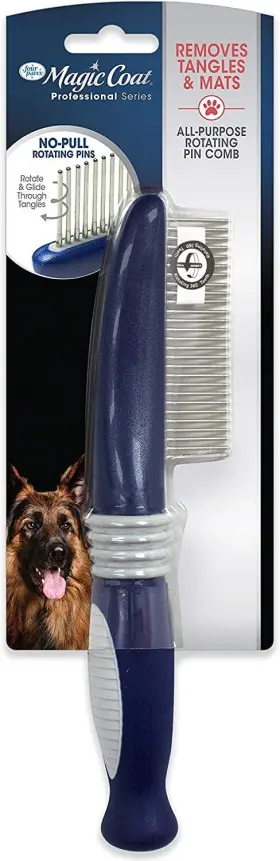 100540471 MAGIC COAT Paws Comb Rotating Pins Dog Brush Mats