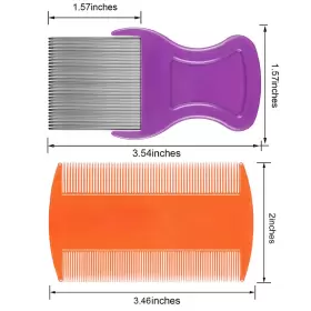 445018649651 MAITYS Flea Lice Double Removal Comb Hair #2