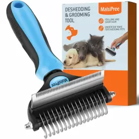 606829468832 MALSIPREE Cat Brush Shedding Deshedding Tool