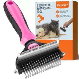 744759537157 MALSIPREE Pet Brush Dogs Cats Deshedding Tool
