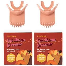 810088272103 MAPLEFIELD Playful Bonding Cat Tongue Brush Whi