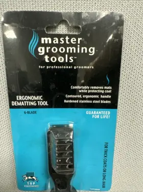 721343069003 MASTER GROOMING TOOLS Dematting Mat Hair Coat #2