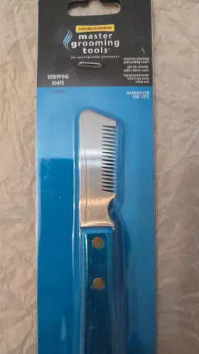 721343541318 MASTER GROOMING TOOLS Steel Stripping Knive Dogs #2